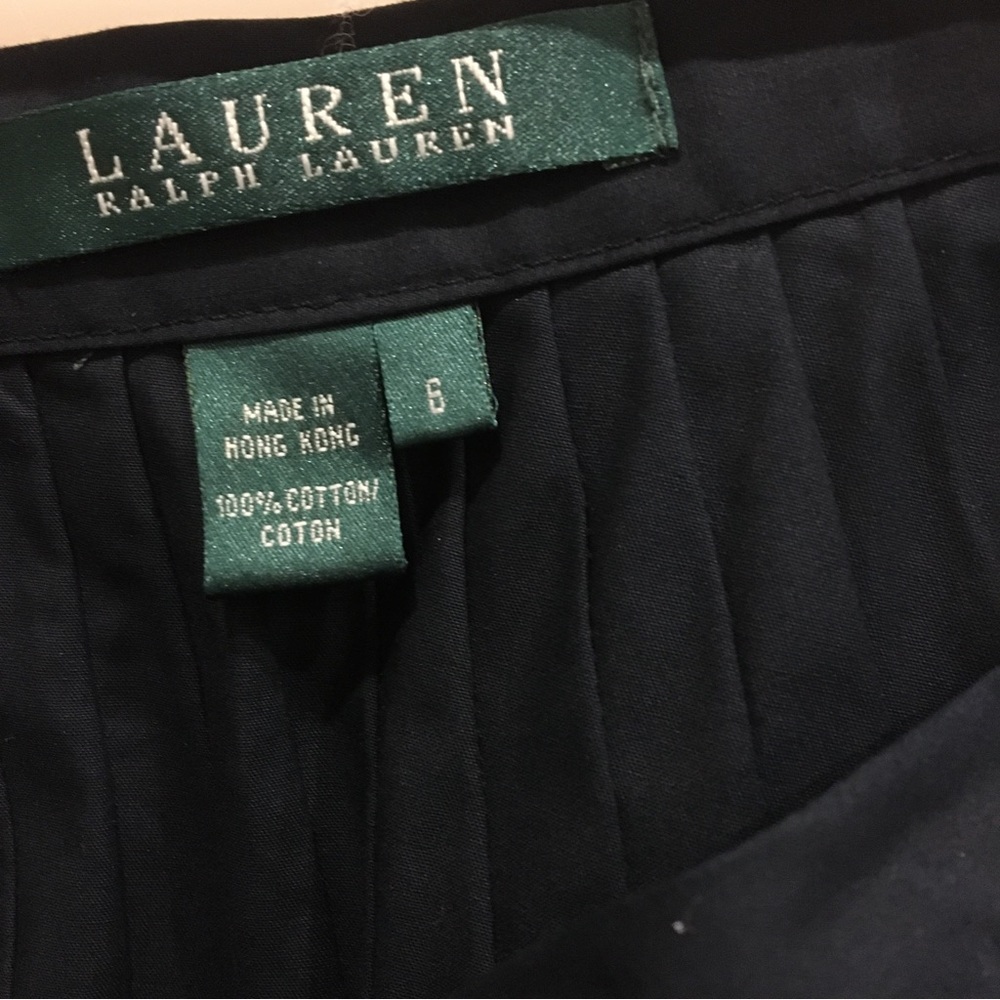Ralph Lauren green label black maxi pleated skirt - Picture 5 of 13
